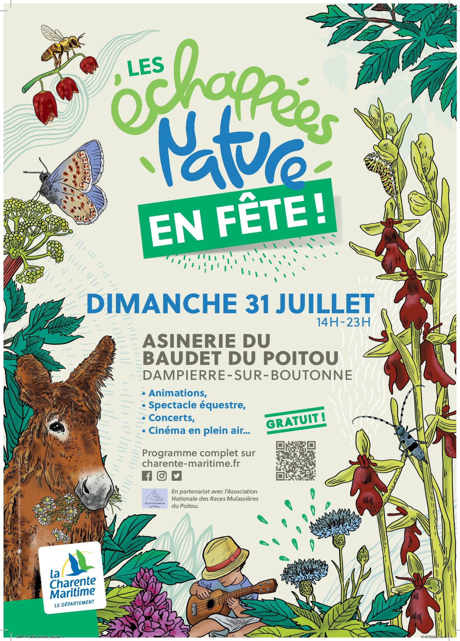 Les Échappées Nature en Fête le 31 juillet | Races mulassieres du Poitou